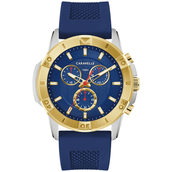 Caravelle Aqualuxx Two Tone Watch