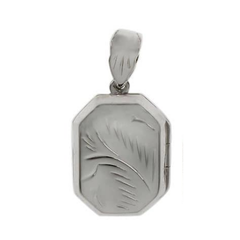 Sterling Silver Rectangular Locket