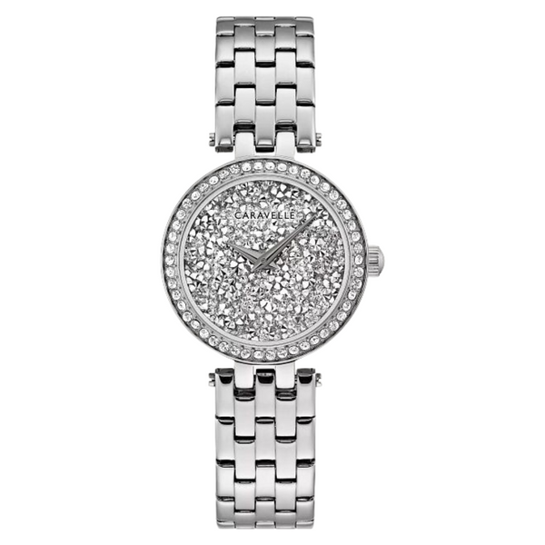 Caravelle Modern Watch with Crystal Accents