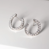 Sif Jakobs Silver Ellisse Ovale Earrings