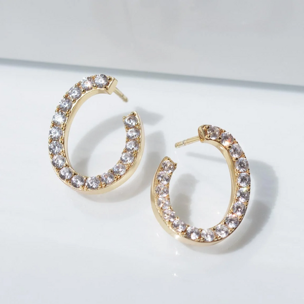 Sif Jakobs 18K Gold Plated Ellisse Ovale Earrings