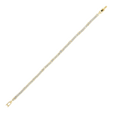 Bronzallure 18K Gold Plated Tennis Bracelet