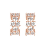 Bronzallure 18K Rose Gold Plated Half Hoop Earrings