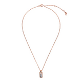 Bronzallure 18K Rose Gold Plated Forzatina Necklace with Pendant