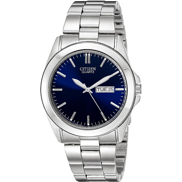 Citizen Silver Watch with Navy Dial