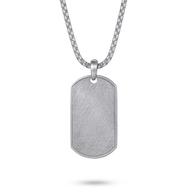 Italgem Stainless Steel Dogtag Necklace