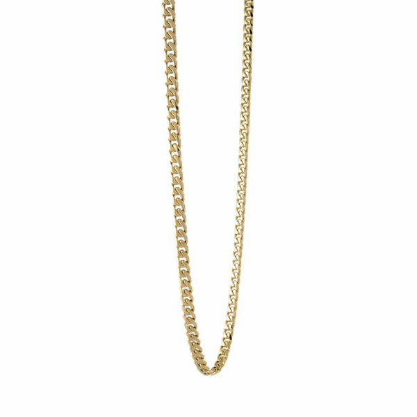Italgem Polished Yellow Gold Plated 22" Curb Chain