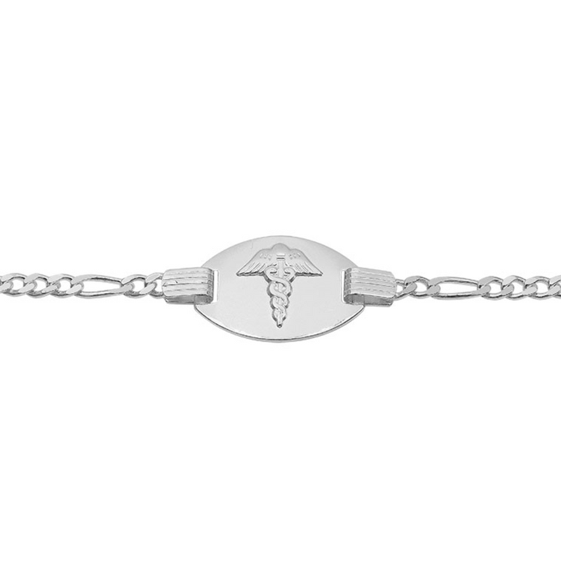 Sterling Silver Medical Alert Bracelet