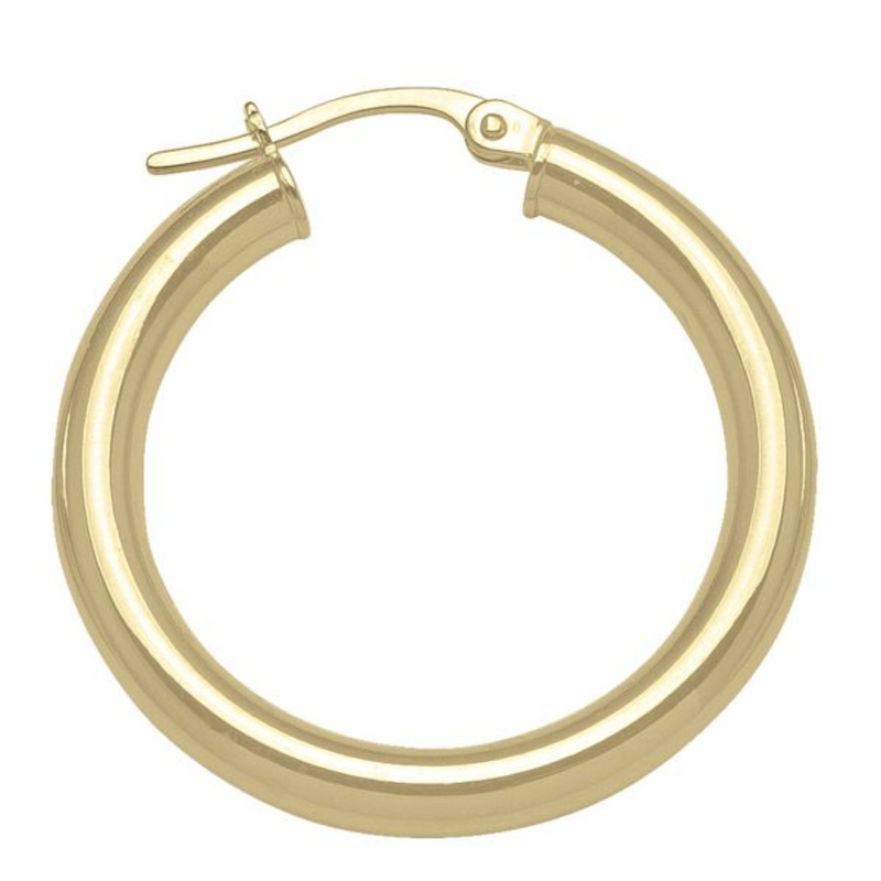 10K Yellow Gold Classic Hoops