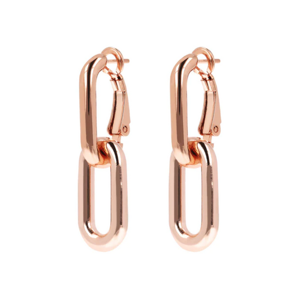 Bronzallure Paperclip Link Earrings