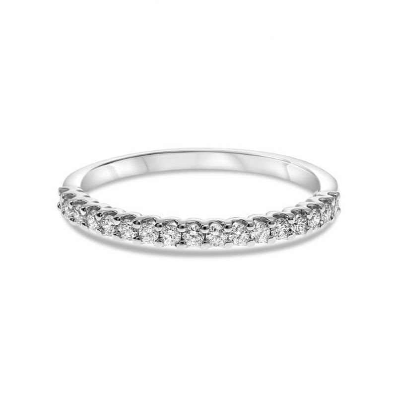 14K White Gold .25ctw Diamond Band
