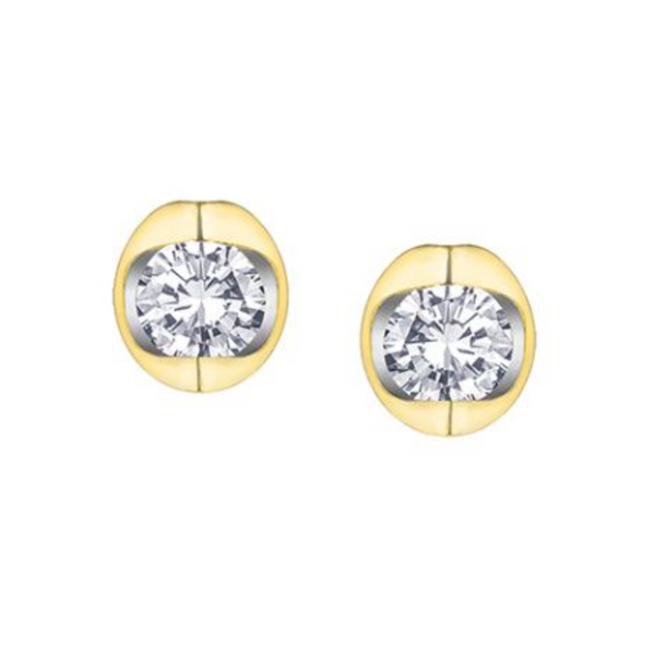 14K Yellow Gold .25CTW Diamond Studs