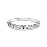 14K White Gold .50ctw Diamond Band