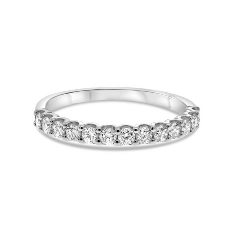 14K White Gold .50ctw Diamond Band