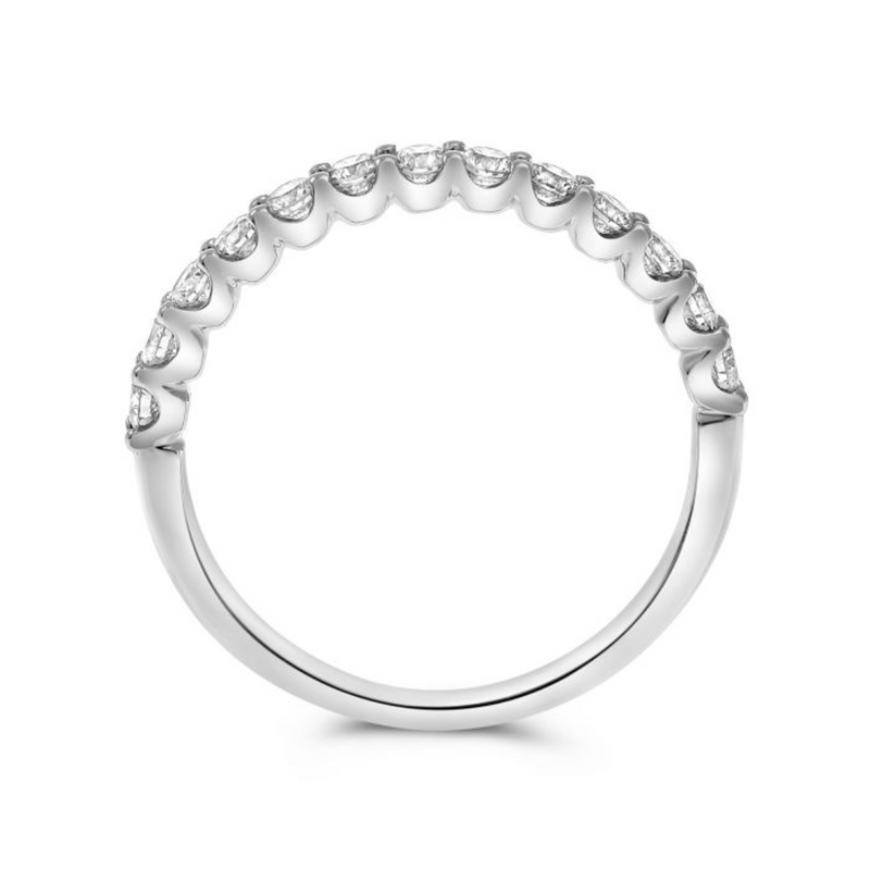 14K White Gold .50ctw Diamond Band