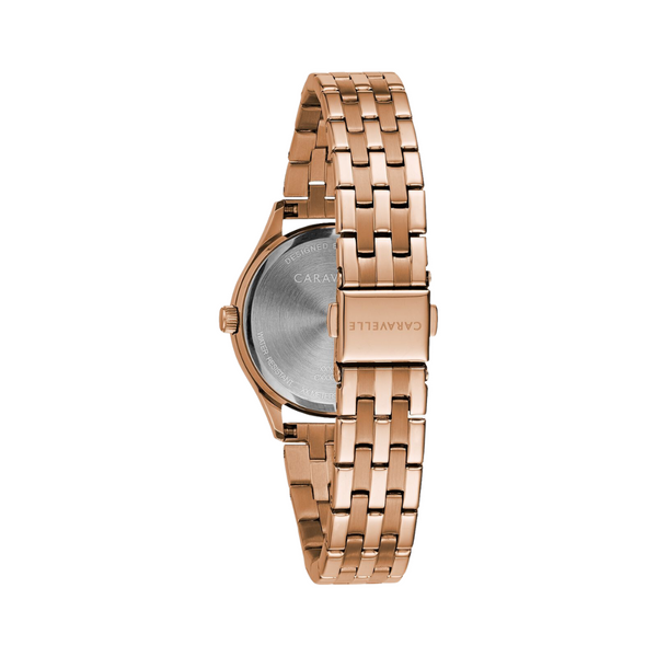 Caravelle Rose Gold Tone Watch