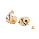 Jenny Bird Nouveaux Puff Earrings in High Polish Gold