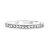 14K White Gold .25ctw Diamond Band