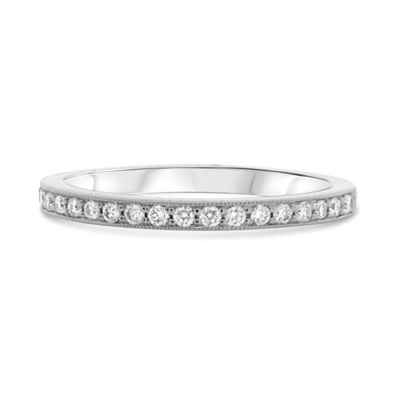14K White Gold .25ctw Diamond Band