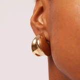 Jenny Bird Nouveaux Puff Earrings in High Polish Gold