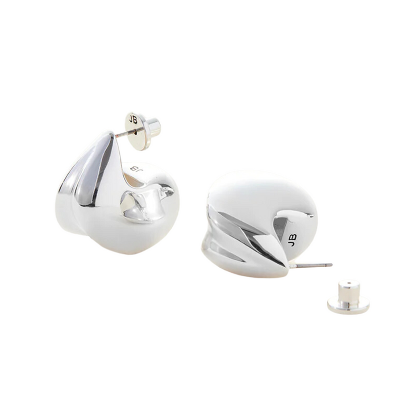 Jenny Bird Nouveaux Puff Earrings in High Polish Silver