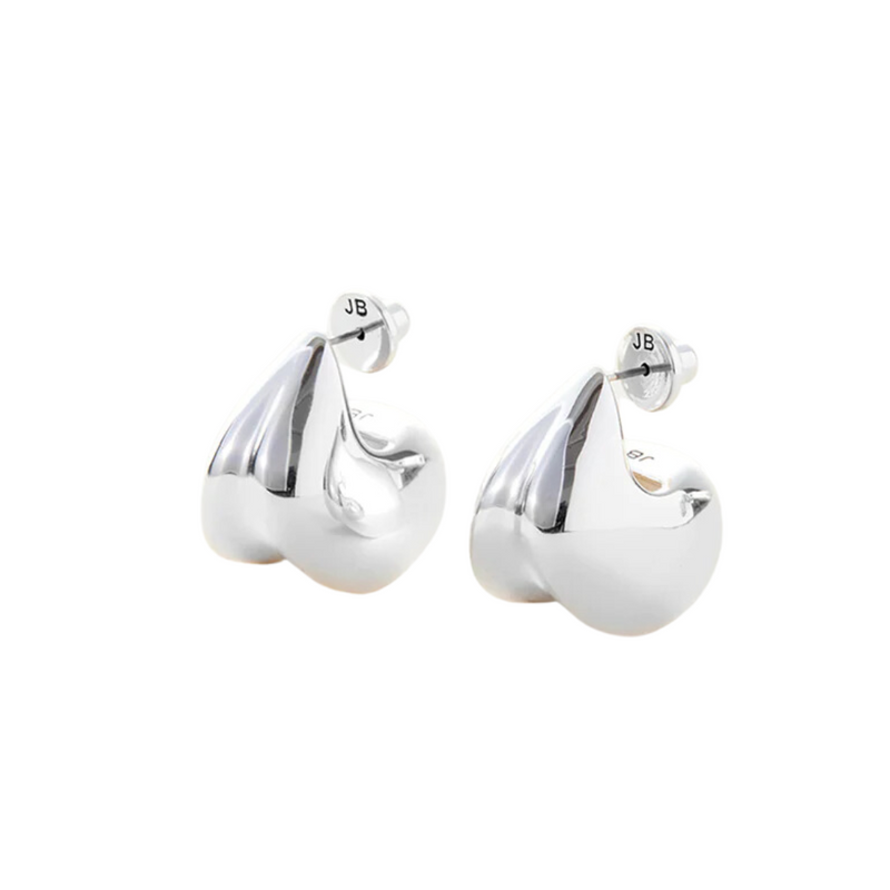 Jenny Bird Nouveaux Puff Earrings in High Polish Silver