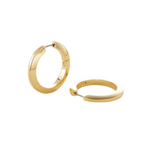 Jenny Bird Toni Hinged Hoop Earrings in High Polish Gold