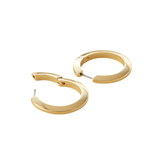 Jenny Bird Toni Hinged Hoop Earrings in High Polish Gold