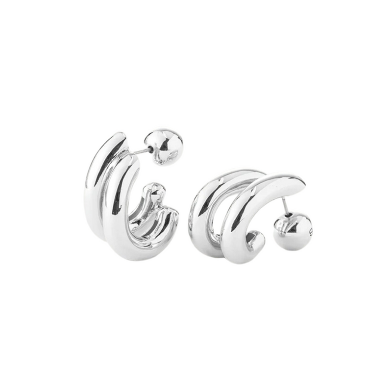 Jenny Bird Florence Earrings in High Polish Silver