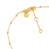 Sif Jakobs Sterling Silver Yellow Gold Plated Cavalier Anklet
