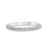 14K White Gold Diamond Band