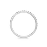 14K White Gold Diamond Band