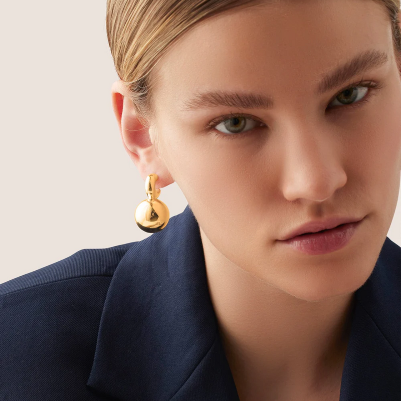 Jenny Bird Lyra Earrings in High Polish Gold