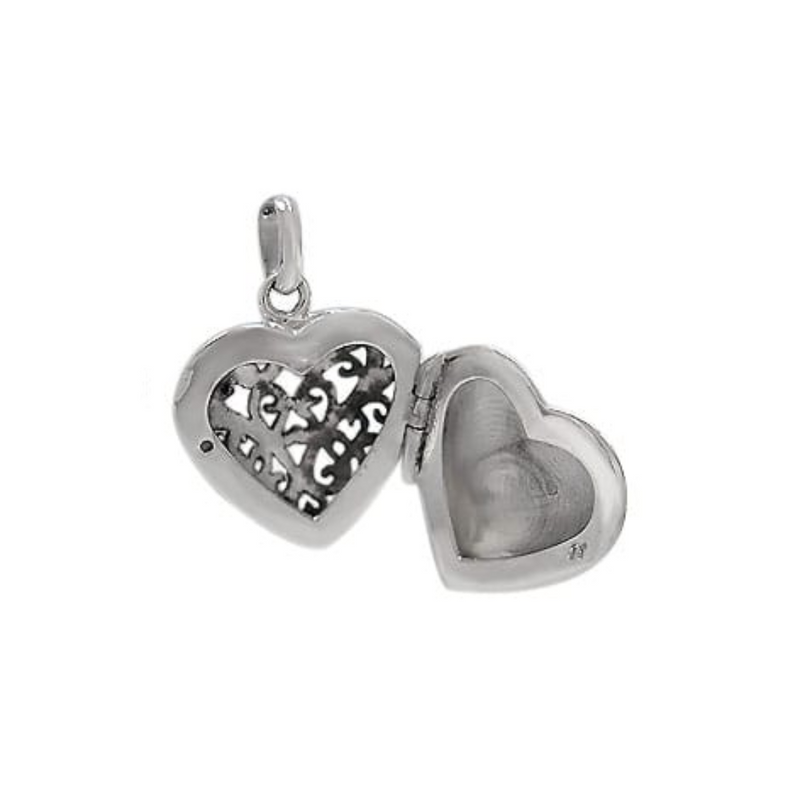 Sterling Silver Filigree Heart Locket