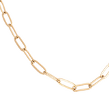 10K Yellow Gold Paperclip Link Chain