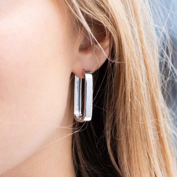 Sif Jakobs Sterling Silver Oblong Earrings