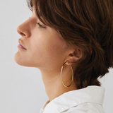 Jenny Bird Medium Icon Gold Hoops