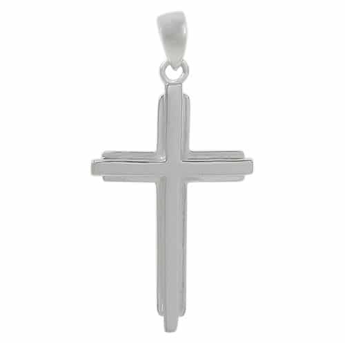 Sterling Silver Large Cross Pendant
