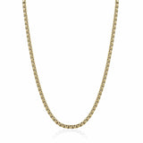 Italgem Stainless Steel Gold Plated 22" Rounded Box Chain