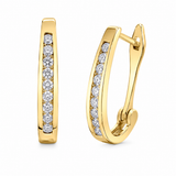 10K YG .33CTW DIAMOND LEVERBACK EARRINGS 18=.33