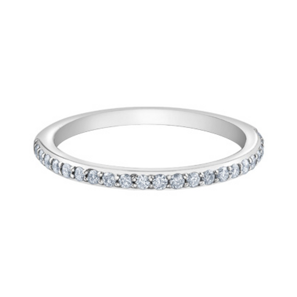 14K White Gold .22ctw Lab Grown Diamond Band