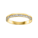 14K Yellow Gold .25ctw Diamond Band
