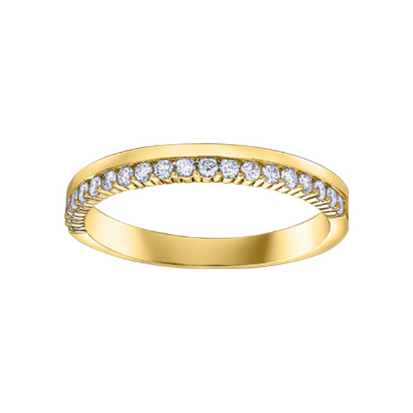 14K Yellow Gold .25ctw Diamond Band
