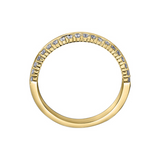 14K Yellow Gold .25ctw Diamond Band