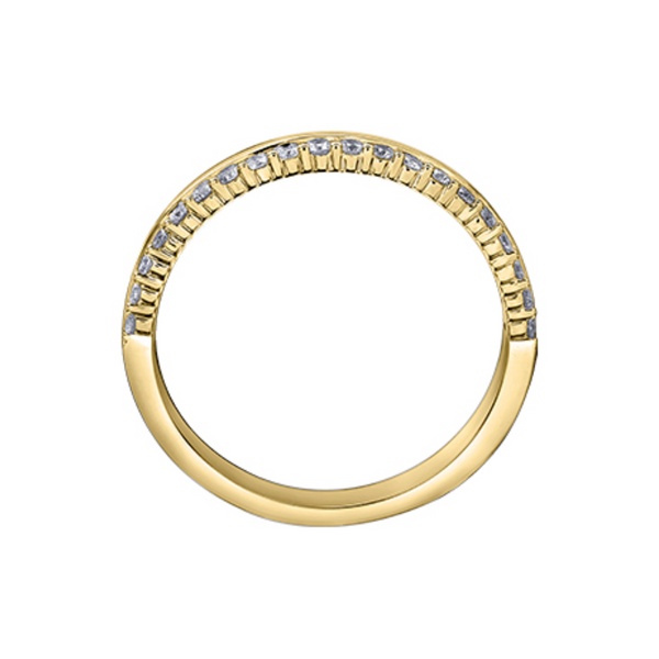 14K Yellow Gold .25ctw Diamond Band
