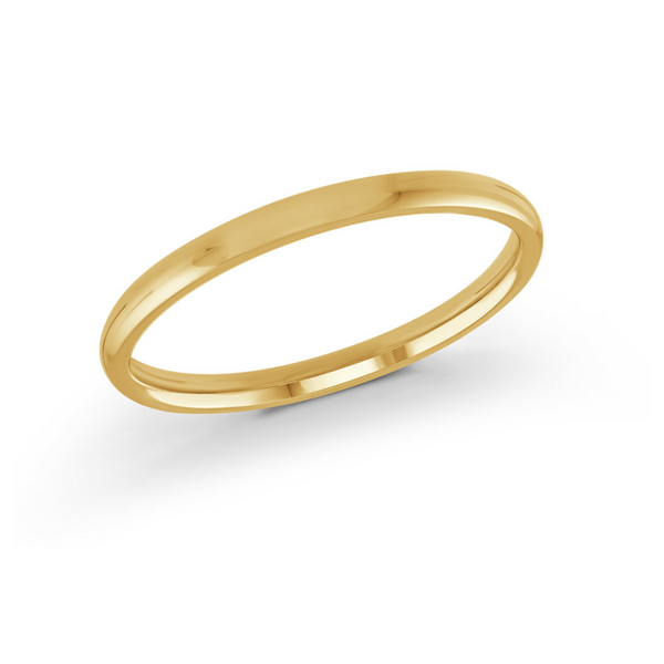 10K Yellow Gold 2mm Wedding Band RS6
