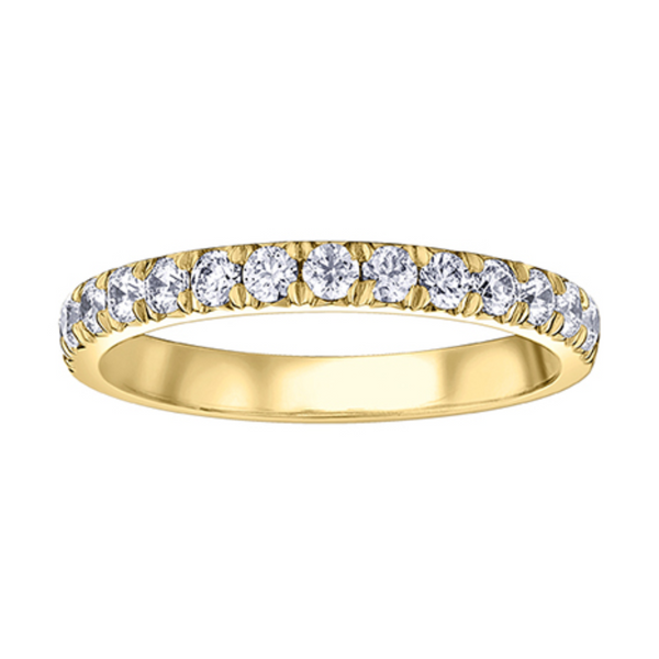 14K Yellow Gold .50ctw Pave Diamond Band
