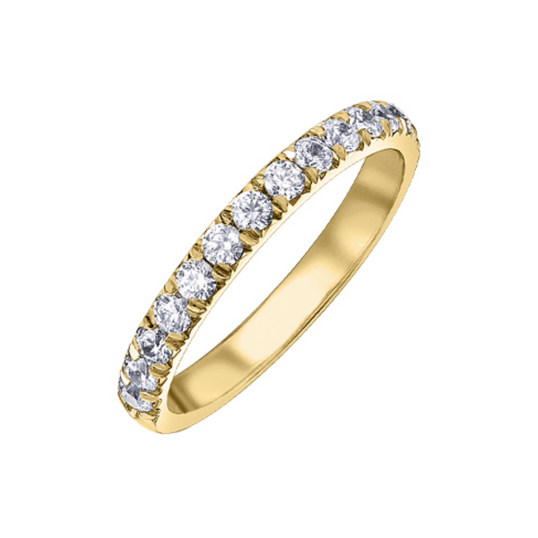 14K Yellow Gold .50ctw Pave Diamond Band