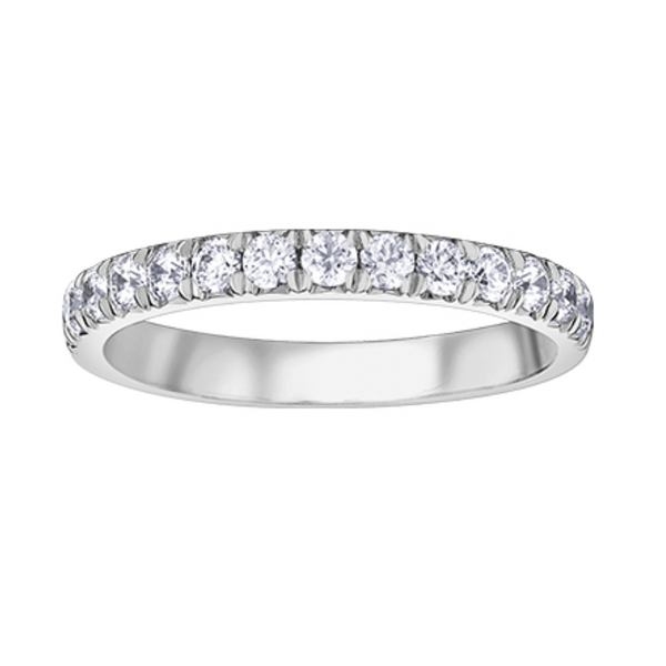 14K White Gold .25ctw Pave Diamond Band