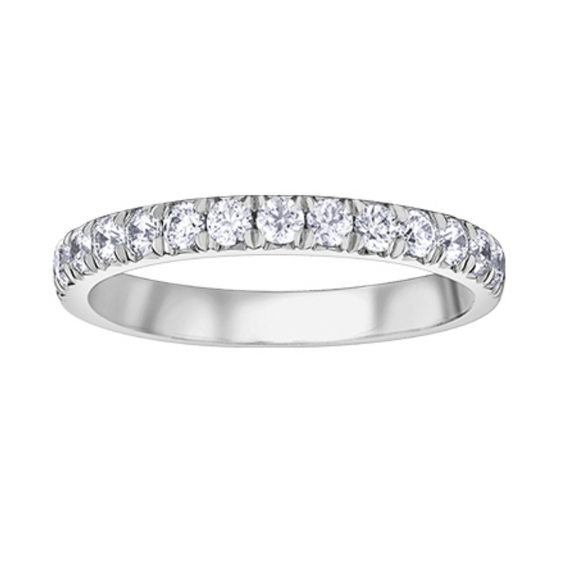 14K White Gold .25ctw Pave Diamond Band